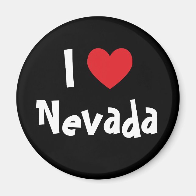 Aimant J'aime le Nevada (Devant)