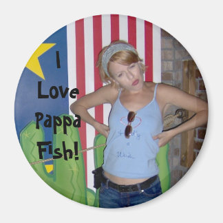 Aimant J'Aime Le Poisson Pappa !