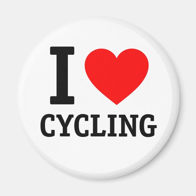 Aimant J'Aime Le Vélo (Devant)