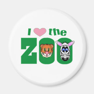 Aimant J'aime le ZOO