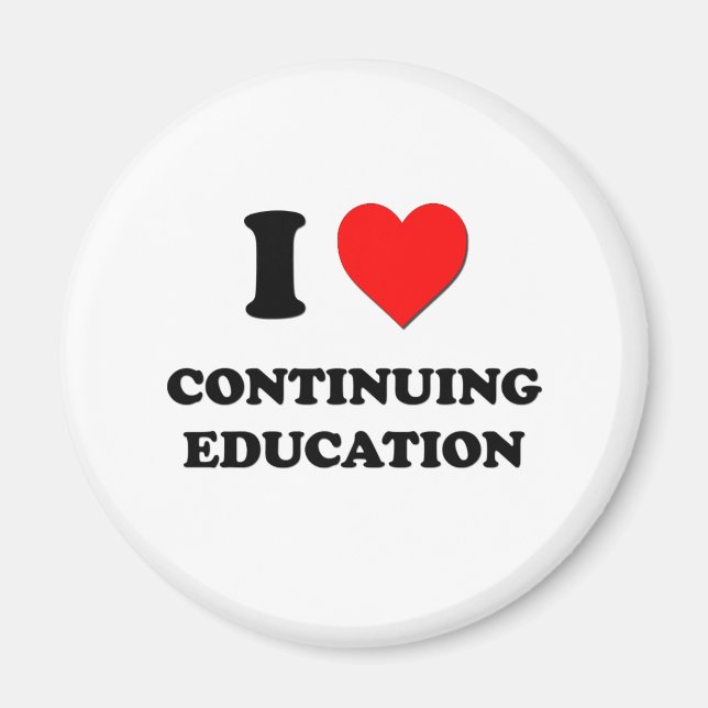 Aimant J'aime l'éducation permanente (Devant)