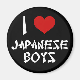 Aimant J'aime les garçons japonais