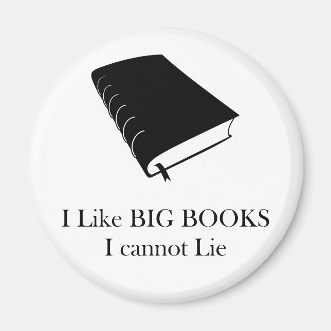 Aimant J'Aime Les Grands Livres Je Ne Peux Pas Maitre L'A (Devant)