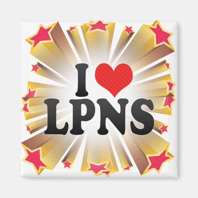 Aimant J'aime les LPNS (Devant)