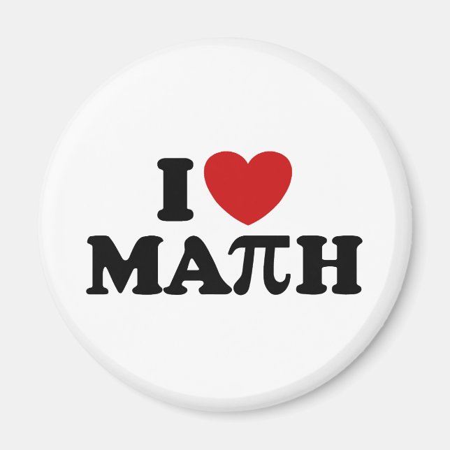 Aimant J'aime les maths (Devant)