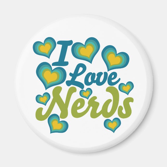 Aimant J'Aime Les Nerds (Devant)