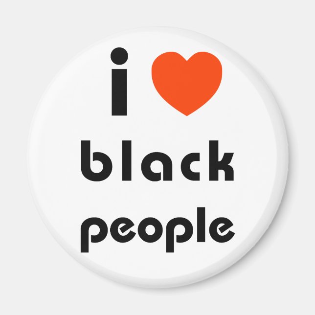 Aimant J'aime les Noirs (Devant)