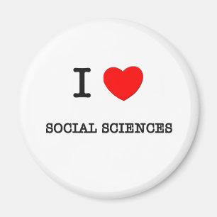 Aimant J'aime les sciences sociales