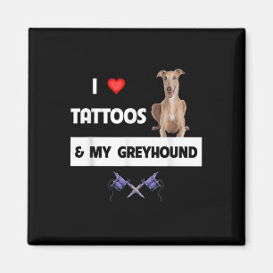 Aimant J'Aime Les Tatouages Et Mon Tatouage De Chien De C