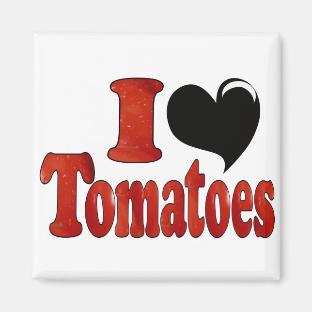 Aimant J'aime les tomates (Devant)