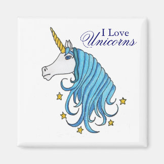 Aimant J'Aime Les Unicornes