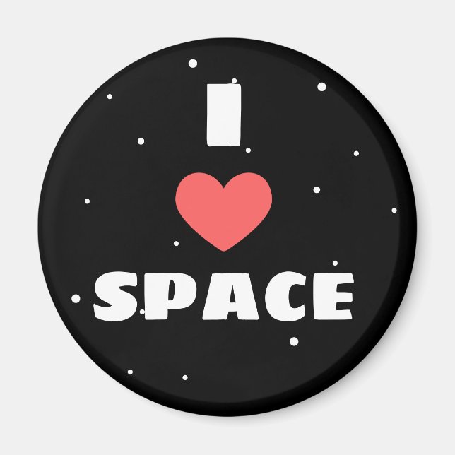 Aimant J'aime l'espace (Devant)