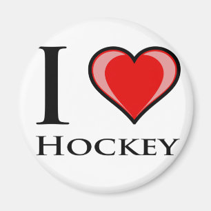 Aimant J'aime l'hockey