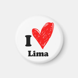 Aimant J'aime Lima