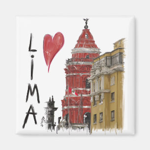 Aimant J'aime Lima