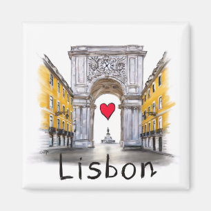 Aimant J'aime Lisbonne