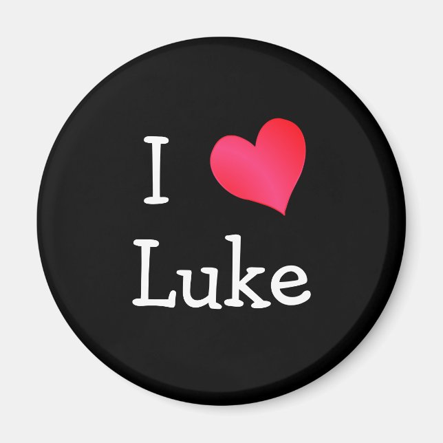 Aimant J'aime Luke (Devant)