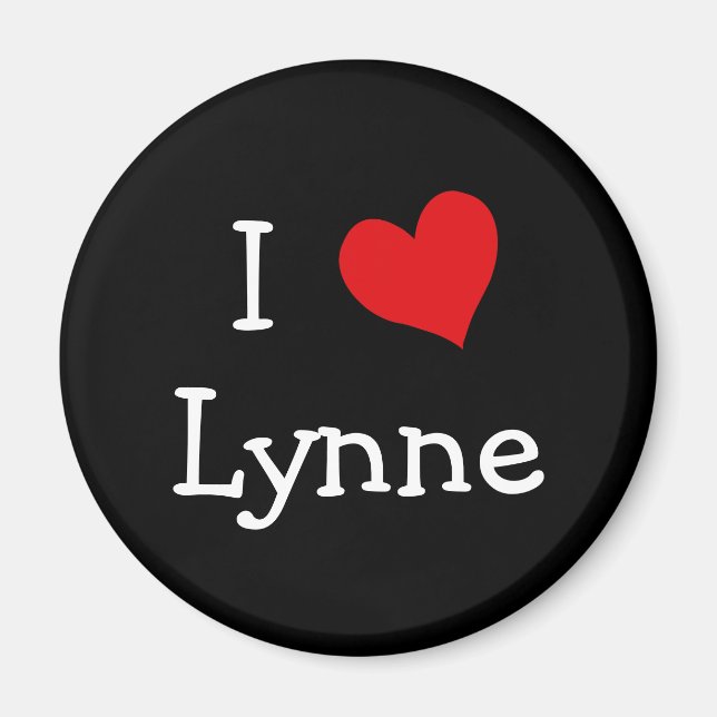 Aimant J'aime Lynne (Devant)