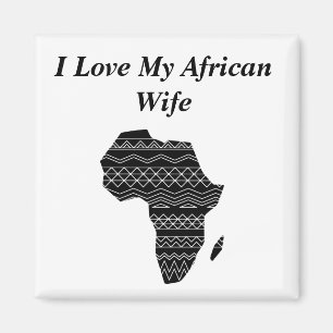 Aimant J'aime ma femme africaine