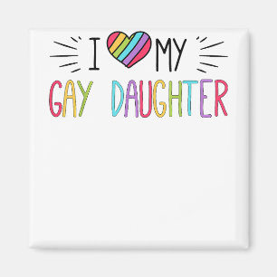 Aimant J'Aime Ma Fille Gay Gay Gift Gay Lesbian Marc