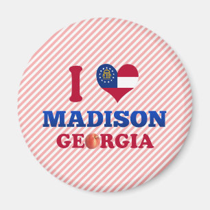 Aimant J'aime Madison, la Géorgie