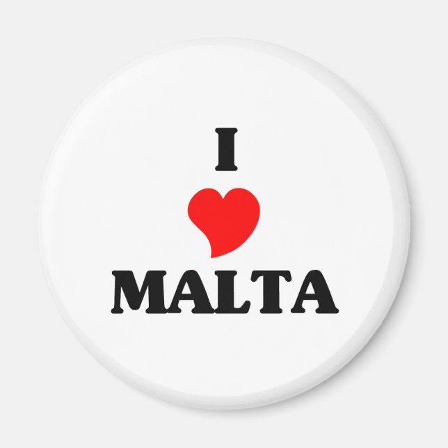 Aimant J'aime Malte (Devant)