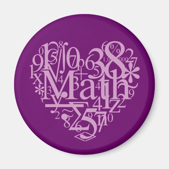 Aimant J'aime MathMagnet (Devant)