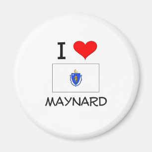 Aimant J'aime Maynard le Massachusetts