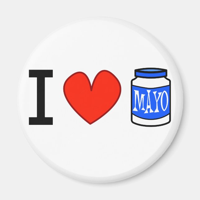 Aimant J'Aime Mayo ! (Devant)