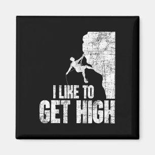 Aimant J'aime me sentir haut - Escalade Bouldering Grimpe