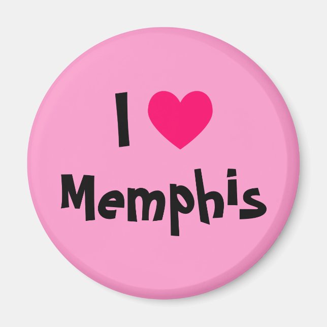 Aimant J'aime Memphis (Devant)