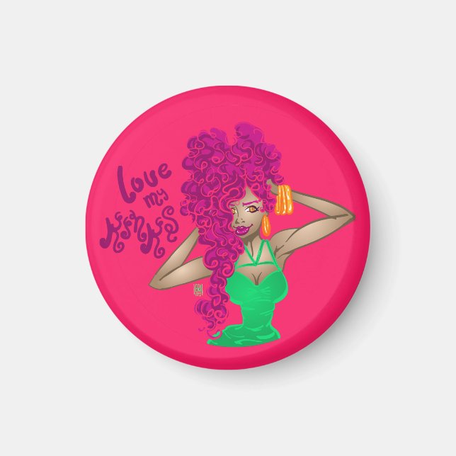 Aimant J'aime mes kinks (Devant)