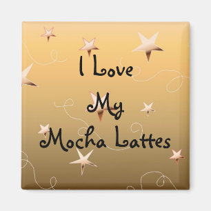 Aimant J'Aime Mes Lattes Mocha