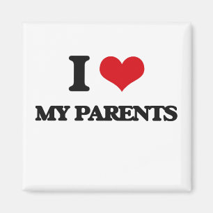 Aimant J'aime mes parents