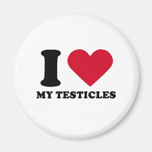 Aimant J'aime mes testicules