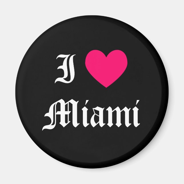 Aimant J'aime Miami (Devant)