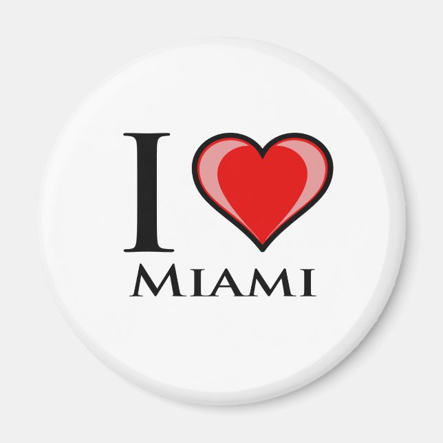Aimant J'aime Miami (Devant)