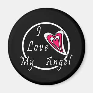 Aimant J'aime mon Ange