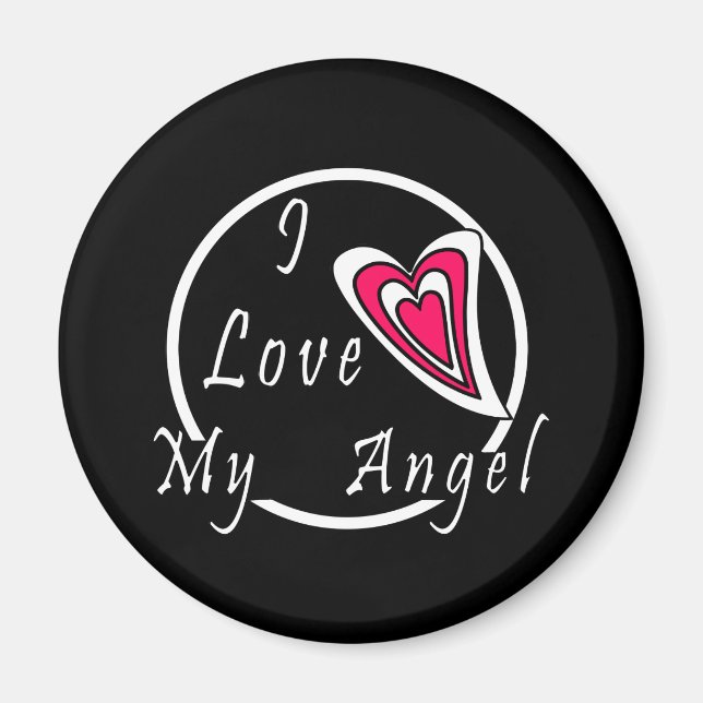 Aimant J'aime mon Ange (Devant)