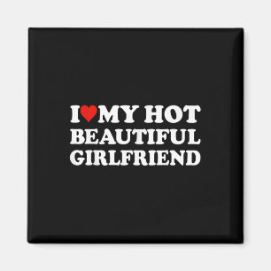 Aimant J'Aime Mon Chaud Belle Petite Amie Je Coeur Mon Be