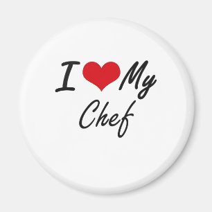 Aimant J'aime mon chef