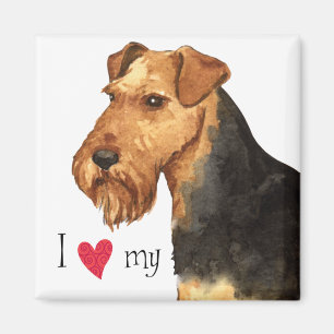 Aimant J'aime mon gallois Terrier