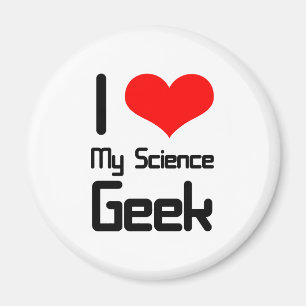 Aimant J'aime mon geek de la science