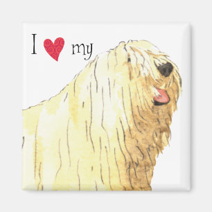 Aimant J'aime mon Komondor