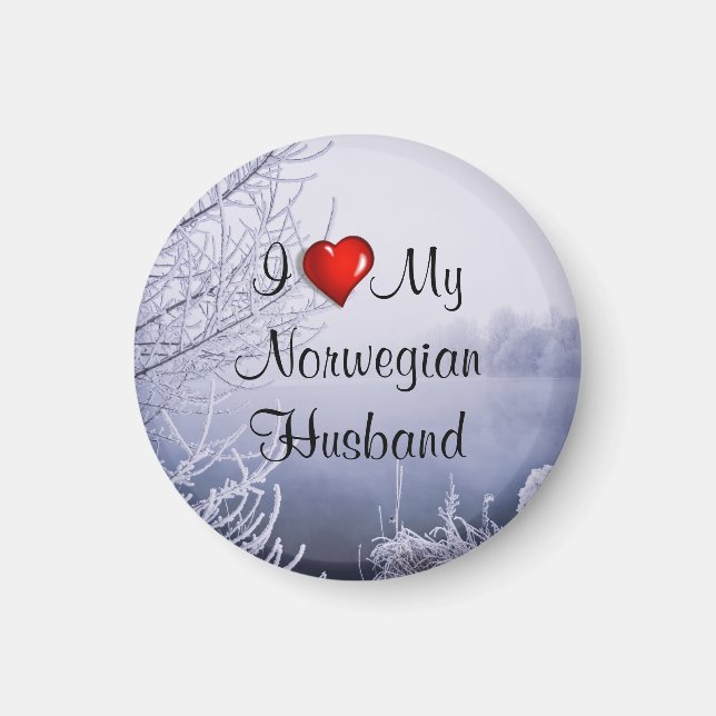 Aimant J'Aime Mon Mari Norvégien (Devant)