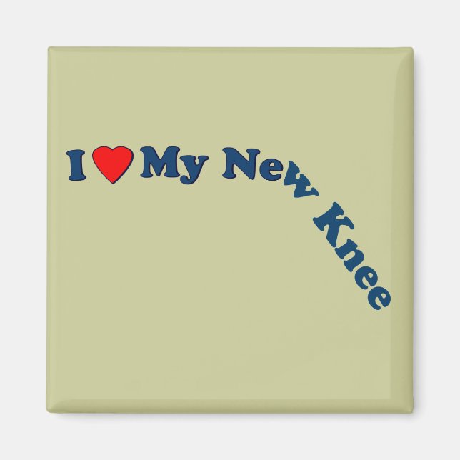 Aimant J'Aime Mon Nouveau Genou (Devant)