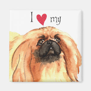 Aimant J'aime mon Pekingese