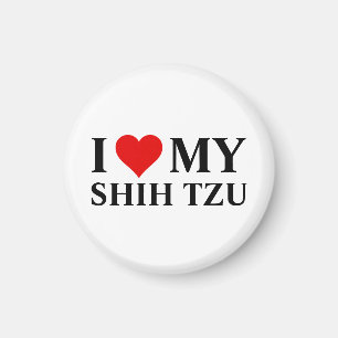 Aimant J'aime mon Shih Tzu