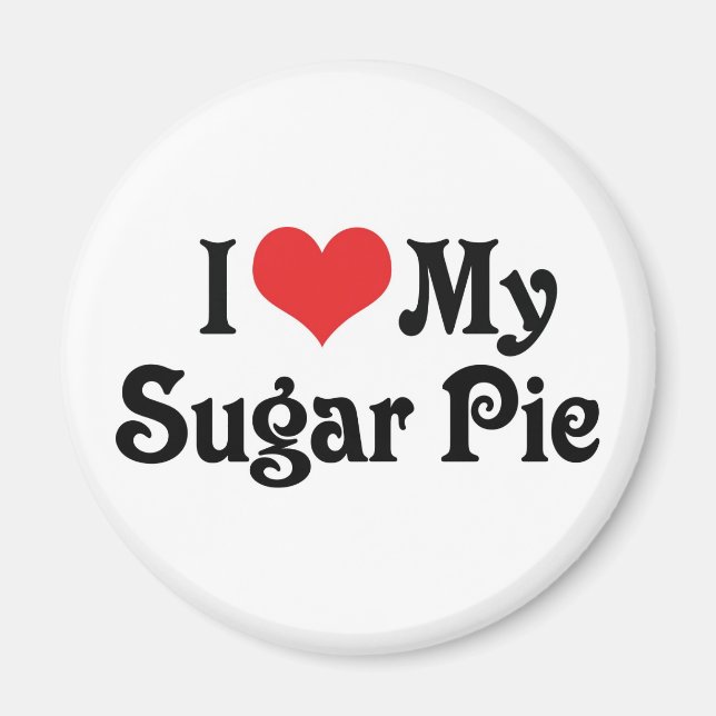 Aimant J'Aime Mon Sugar Pie (Devant)