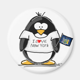 Aimant J'Aime New York Penguin